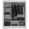 Guarda-Roupa Casal Asafe 3 Portas de Correr Branco - Moville - 3
