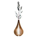 Ver imagem 1 de Vaso de Chão Decorativo Grande Capadócia Mdf:mdf Cru/60x30cm