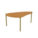 Ver imagem 2 de Mesa Centro Orgânica 92cm Sala de Estar Dalla Costa 100% Mdf Cor:freijó