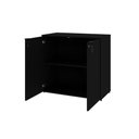 Ver imagem 5 de Armário Baixo c/02 Portas 75x80x42cm WLAB80 Preto Ônix