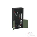 Ver imagem 7 de Armário Misto para Escritório com Nicho e Portas com Chave 159,6cm P25 Branco/Preto/Sálvia
