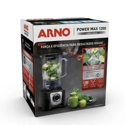 Liquidificador Arno Power Max 1200w Limpa Fácil Preto Ln78 - 127v - 5