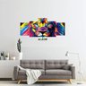 Quadro Decorativo Sala Quarto 130x60 Leão Juda Col LEAOCOL-1 - 1