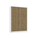 Ver imagem 1 de Guarda Roupa 2 Portas de Correr 158cm N537 Kappesberg - Branco/nogueira