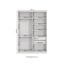 Ver imagem 2 de Guarda Roupa 2 Portas de Correr 158cm N537 Kappesberg - Branco/nogueira