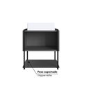 Ver imagem 4 de Gabinete para Banheiro Industrial Suspenso 50 cm com 1 Porta e Cuba - Preto/Grafite