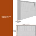 Ver imagem 3 de Cama Japonesa com Cabeceira Yeon Corea King Boucle Off White - Sallar Home
