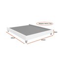 Ver imagem 4 de Cama Japonesa com Cabeceira Yeon Corea King Boucle Off White - Sallar Home
