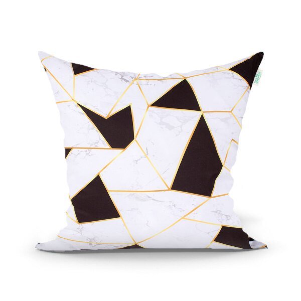 Capa para Almofada Branca Estampada para Quarto Kit 3 Unidades 45cm x 45cm + Almofada Nó Escandinavo - 2