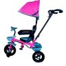 Triciclo Velotrol Infantil com Capota e Haste para Empurrar Rosa Importway Bw084rs - 1