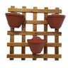 Kit Jardim Vertical 60 x 60 com 3 Vasos de Parede Terracotas - 1