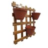 Kit Jardim Vertical 60 x 60 com 3 Vasos de Parede Terracotas - 2