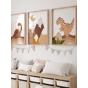 Ver imagem 1 de Kit 3 Quadros Decorativos Infantil Animais Safari No19