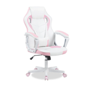 Ver imagem 4 de Cadeira Gamer com Apoio de Pernas Rosa