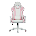 Ver imagem 3 de Cadeira Gamer com Apoio de Pernas Rosa