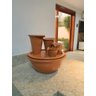 Fonte de Água em Cerâmica Decorativa 32cm com Bomba 110v - 6