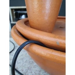 Fonte de Água em Cerâmica Decorativa 32cm com Bomba 110v - 4 Fonte de Água em Cerâmica Decorativa 32cm com Bomba 110v - 4