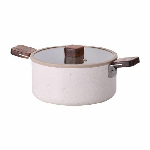 Caçarola 20cm/2,6l - Alumínio Forjado com Revestimento Cerâmico Bien Neoflam Bege