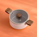 Ver mais imagens de Caçarola 20cm/2,6l - Alumínio Forjado com Revestimento Cerâmico Bien Neoflam Bege