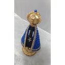 Ver imagem 2 de Imagem Nossa Senhora Aparecida Negra com Pérolas Azuis 18cm