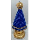 Ver imagem 4 de Imagem Nossa Senhora Aparecida Negra com Pérolas Azuis 18cm