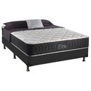 Ver imagem 1 de Cama Box Casal: Colchão Molas Anjos MasterPocket Ensacadas Fort Flex + Base CRC Suede Cinza(138x188
