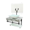 Ver imagem 3 de Gabinete De Vidro 60cm Apx Com Cuba Retangular Branco