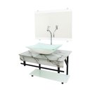 Ver imagem 5 de Gabinete De Vidro 60cm Apx Com Cuba Retangular Branco