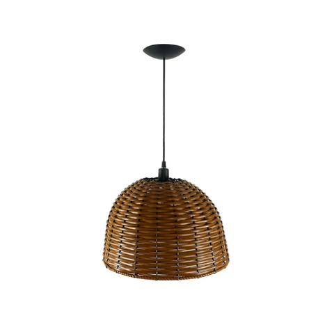 Kit Utron 6 Lustres Luminária Pendente Junco Taça 35cm Kit Composto por 6 Pendentes Junco Modelo Taç