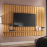 Painel Ripado para Quarto Sala Tv 70 Pol 200cm Conect B01 Cinamomo - Lyam Decor - 2