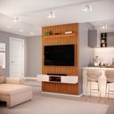 Ver imagem 1 de Painel Ripado para TV até 60 Polegadas com LED MDF 143CMX240CM Trento