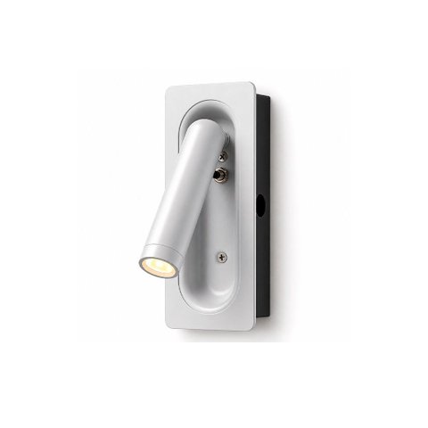 Arandela de Cabeceira Leitura Nobre Read Classic Embutir Branca 3W 3000k