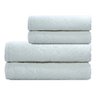 Jogo Toalha Banho 2 Banho 2 Rosto 100% Algodão 450g Nanosoft - Branco - 1