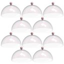 Ver imagem 1 de Kit 8 Cúpulas Plásticas 30cm Rosa para Bolo Torta Doces Hotel Confeitaria Bubble Crippa
