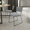 Ver imagem 2 de Cadeira Decorativa Estofada Para Sala De Jantar Allana L02 Pied Poule - Lyam Decor