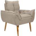 Ver imagem 2 de Kit 2 Poltronas Decorativa Opala Suede Bege