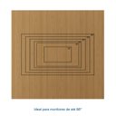 Ver imagem 6 de Painel Liso para TV 86 Polegadas Planejado 240x230cm Aruá CabeCasa MadeiraOriginals Marrom/Jatobá