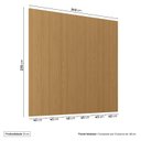 Ver imagem 4 de Painel para TV até 86 Polegadas 240cmx230cm Liso Aruá CabeCasa MadeiraOriginals Marrom Jatobá