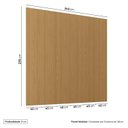 Ver imagem 4 de Painel Liso para TV 86 Polegadas Planejado 240x230cm Aruá CabeCasa MadeiraOriginals Marrom/Jatobá