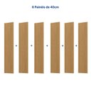 Ver imagem 5 de Painel Liso para TV 86 Polegadas Planejado 240x230cm Aruá CabeCasa MadeiraOriginals Marrom/Jatobá