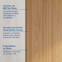 Ver imagem 7 de Painel para TV até 86 Polegadas 240cmx230cm Liso Aruá CabeCasa MadeiraOriginals Marrom Jatobá
