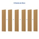 Ver imagem 5 de Painel para TV até 86 Polegadas 240cmx230cm Liso Aruá CabeCasa MadeiraOriginals Marrom Jatobá