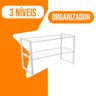 Rack Organizador de Objetos para Cozinha 2 Andares Branco - 4