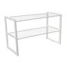 Rack Organizador de Objetos para Cozinha 2 Andares Branco - 1