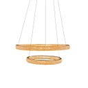 Ver imagem 4 de Lustre Pendente Aneis Cristal Led Arco Luminaria 52W Luxo Sala de Estar Casa Sala de Jantar Restaura
