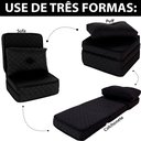 Ver imagem 2 de Puff Multiuso 3 em 1 Solteiro D33 Bordado Metelassê com Travesseiro BF Colchões