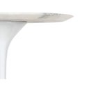 Ver imagem 2 de Mesa Lateral Tulipa Saarinen Redonda 51cm Mármore Branco Extra - Branco