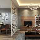 Ver imagem 1 de Painel Vazado Divisória Mdf Veneza Branco - 1,80x2,20m