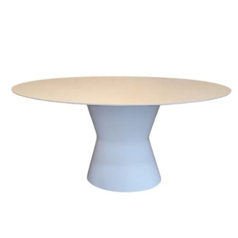 Mesa de Jantar Cone Duo Oval 120x80cm Laqueada - Branco
