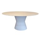 Ver imagem 1 de Mesa de Jantar Cone Duo Oval 120x80cm Laqueada - Branco